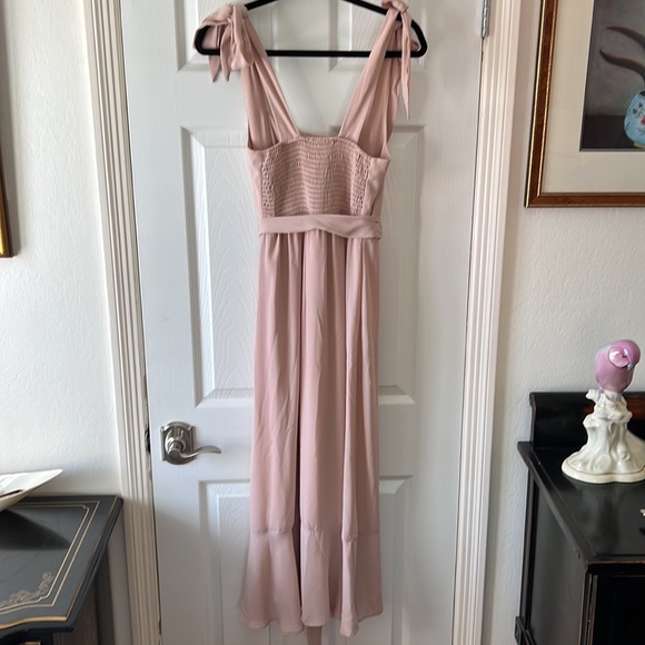 Show Me Your Mumu Claire Midi Dress Dusty Blush M - Picture 10 of 14